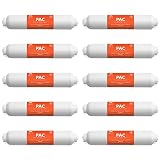 Express Water – 10 Pack Post Activated Carbon Water Filter Replacement – 5 Micron – 10 Inch – Under