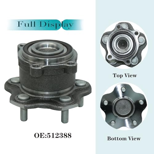 YQAUCES 512388 Rear Wheel Bearing and Hub Assembly for Nissan Altima 2007-2018, for Maxima 2009-2019, for Murano 2015-2016, for Pathfinder 2013-2019, 5 Lug w/ABS by YQAUCES - Used condition - Image 4
