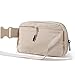 TOBVZOO Belt Bag Fanny Pack Crossbody Bags for Women Men, Everywhere, Water Resistant Waist Packs, Beige