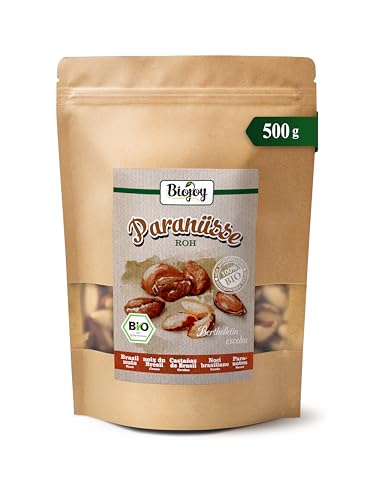 Biojoy Nueces de Brasil peladas Ecológicas (500 g), crudas y sin sal