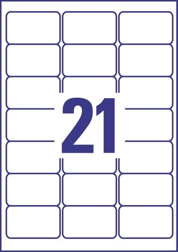 Avery Dennison Zweckform J8160-10 Address Labels Special Coating 10 Pages 63.5 x 38.1 mm WhiteThe Forest Stewardship Council