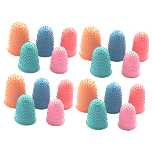 COLLBATH 20pcs Anti-Scald Safety Fingertip Protectors Comfortable Finger Gloves for Home Office Craft