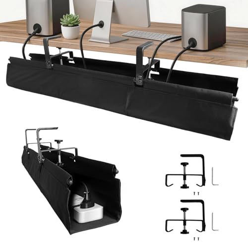 Cache câble bureau 90cm pour un espace de télétravail ordonné