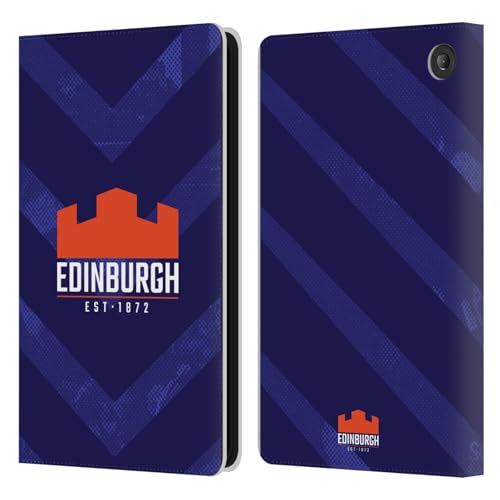 Protection Amazon Fire 7 2022 motif Edinburgh Rugby en cuir texturé aux finitions soignées