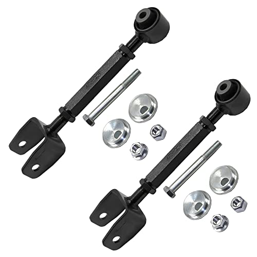 Image of Detroit Axle - Rear 4pc Control Arms Kit for 2014 2015 2016 Mazda 3, 2 Lower Rearward Control Arms 2 Sway Bar Links Replacement
