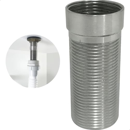 Dona D Cor, Prolongador Para Valvula De Pia Banheiro 7/8 Aço Inox Prolongador Para Ralo 30mm Escoame