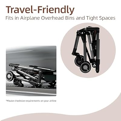 Lightweight Travel Baby Stroller, Foldable Portable Airplane Compact Umbrella Strollers for Toddler 1-3 Years (S2-Deep Green)