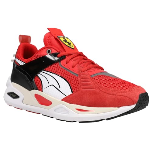 PUMA Mens Scuderia Ferrari TRC Blaze Graphic Lace Up Sneakers Shoes Casual - Red2
