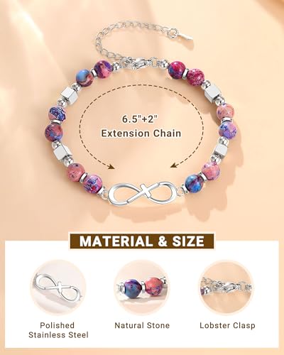 Infinity Cross Bracelet for Her, Gifts For Granddaughter Daughter Niece Sister Birthday Christmas Valentines Graduation3