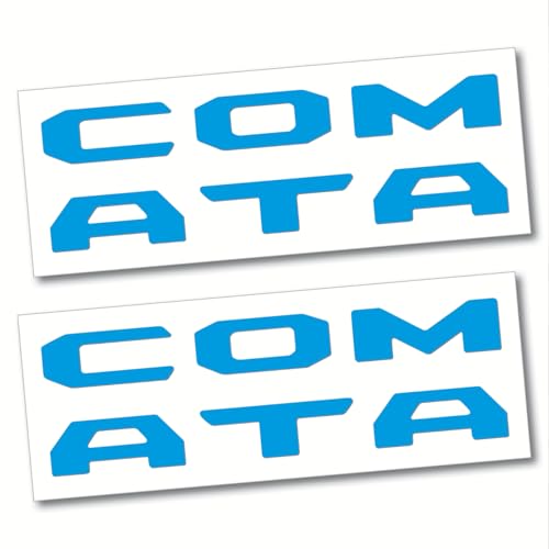 Image of (2 Sets) Prime Series UV Weatherproof Vinyl Decals for Glove Box Dashboard Letter Inserts Compatible fits Tacoma 2016-2023 (Gloss Blue)