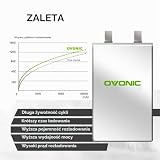 OVONIC Akumulator Lipo 4S 140C 6000mAh 14,8V Shorty Lipo z wtyczką EC5 do RC Car Monster Truck Crawler RC Hobby (2 szt.)