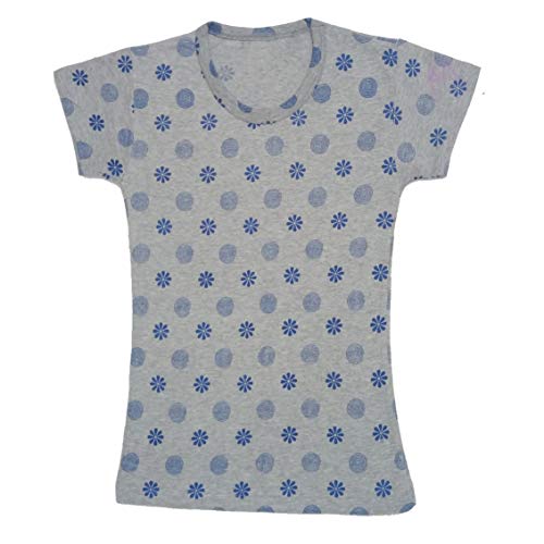 Image of indi weaves Girls Half Sleeve Cotton Printed T-Shirts Pack of 4