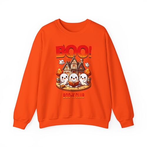 Boo Club Sweatshirt, Unisex Halloween Crewneck, Cozy Fall Apparel, Ghostly