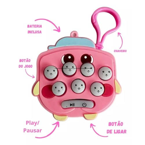 Mini Console POP IT/Jogo Quebra-Cabeça Brinquedo Infantil chaveiro de Apertar