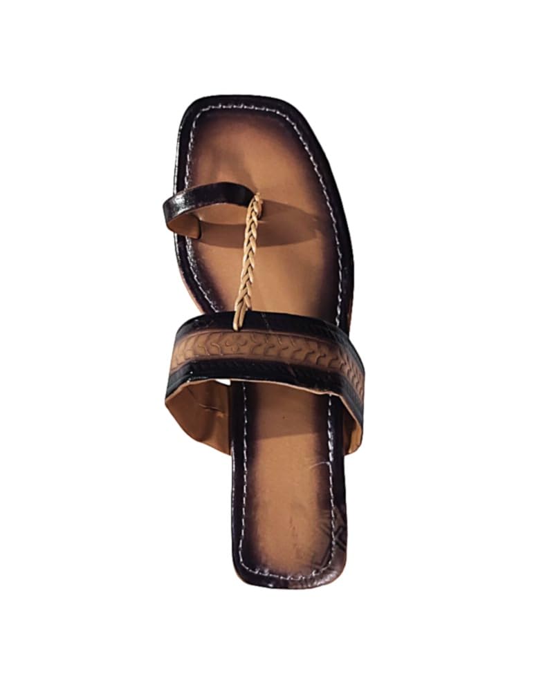 Handcrafted Leather Kolhapuri Chappals for Men | Traditional Ethnic Sandals | Comfortable Footwear-image-26
