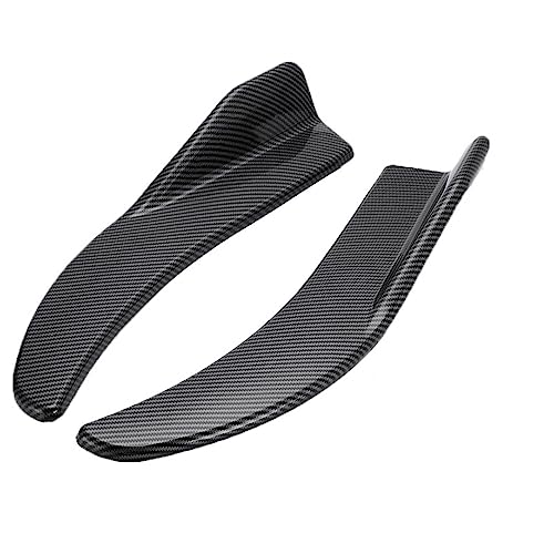 DZSQTUND Spoiler Frontali per Auto 1 Paio Universale Nero/Auto in Fibra Carbonio Schermo Paraurti Auto Spoiler Labbro Anteriore Anti-collisione Lip Splitter Spoiler(Fibra di Carbonio)