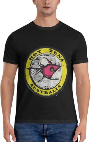 Tuna T-ShirtHOT... HOT Design Logo T-Shirt t Shirts for Men Graphic Sweat Shirt Black XXL