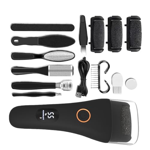 Removedor Eléctrico de Callos en Pies | para Pies - Recargable Resistente y Portátil para Manicura, Viaje y Salón