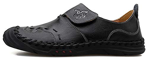 Honeystore Men's Leather Driving Loafers Moccasins Shoes Plus Size2