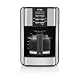 Mr. Coffee 12-Cup Programmable Coffee Maker Black/Stainless Steel: Drip, Automatic Shut-Off, Dishwasher-Safe Parts