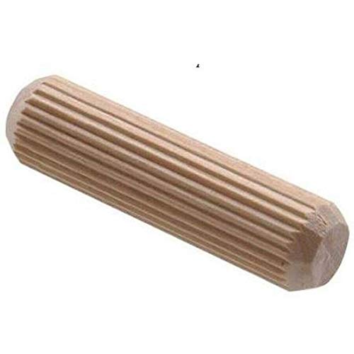 Wooden Dowel Pins,10 Pack Wooden Dowels Plugs for Furniture Bed Drawer Woodwork Fluted Grooved Furniture Woodwork/Joinery (8mm x 50mm)