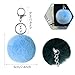 BetterJonny 18 Pcs Colorful Poms Keychains, 2.4inch Faux Fur Ball Multicolor Fluffy Ball Faux Fur Keyring Hooks Pom Pom Puff Ball with Keychain Hooks for DIY keychain Women Pendant Accessories