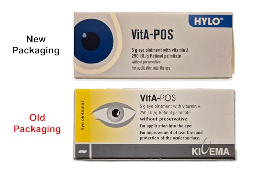 UPAX VitA-POS Eye Moisturizing Cream - Night Care Hydrating Eye Balm for Dry Skin Around Eyes, Lightweight Formula for Daily Use - 5g