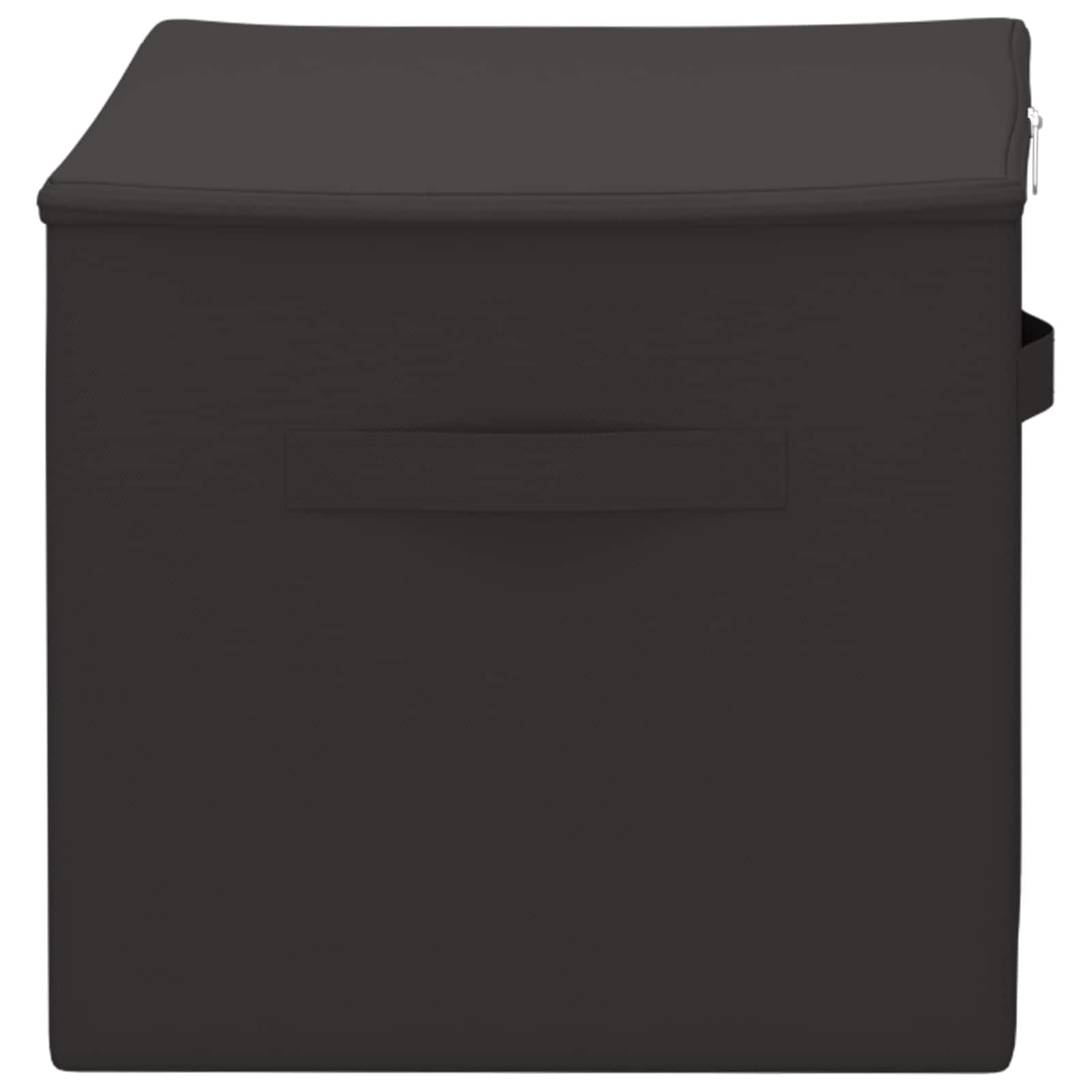 Hothingwell Scatola portaoggetti 61,6 L Tessuto Non tessuto 55 X 35 X 32 Cm | Due scomparti, pieghevole, manici pratici, multiuso per giocattoli e libri