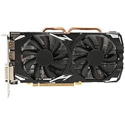 Tarjeta Gráfica RX 580, RX580 8GB GDDR5 256bit, Ventiladores de Refrigeración Duales, con Tres DP, una Interfaz Multimedia HD Y una DVI, 60Hz 4K 1080P Tarjeta Gráfica para PC Tarjeta Gráfica para Jueg