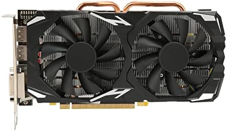 Topiky Scheda Grafica RX 580, Scheda Grafica GDDR5 da 8 GB Computer PC Gaming Scheda Grafica Video 256 Bit 16 PCI Express 3.0 2 Ventole di Raffreddamento, con DisplayPort HDMI DVI