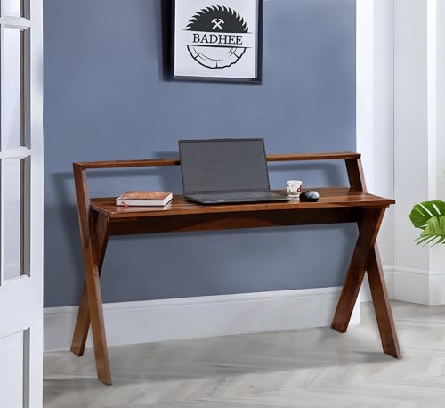 Image of Solid Sheesham Wood Study Table for Adults | Computer Table for Home | Wooden Writing Desk | Office Table for Office Work | Work from Home Table with 2 Drawers (2)