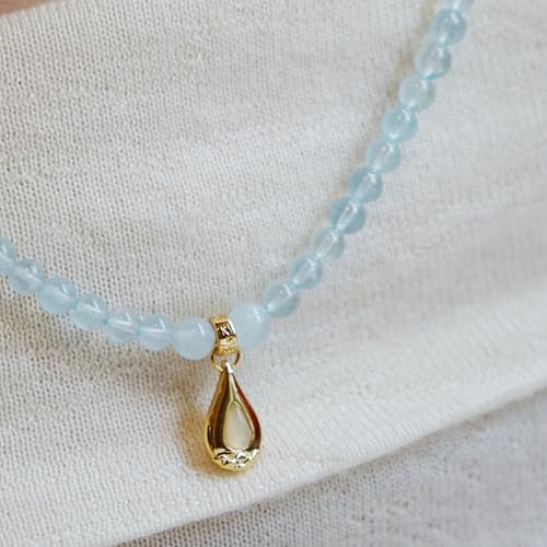 Image of Five Elements 18K Gold Vermeil 3 Layered Crystal Gemstone Beads Bracelet & Necklace for women Solid 925 Sterling Silver 18K Gold or White Gold Plated jewelry