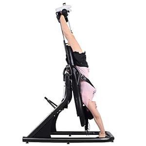 Deluxe Inversion Table with Adjustable Head Pillow & Lumbar Support Pad Yoga Inversion Chair, Home Exercise/Fitness Equipment Yoga Inversion Chair, Yoga Inversion Bench Idea for Workout, Fitness