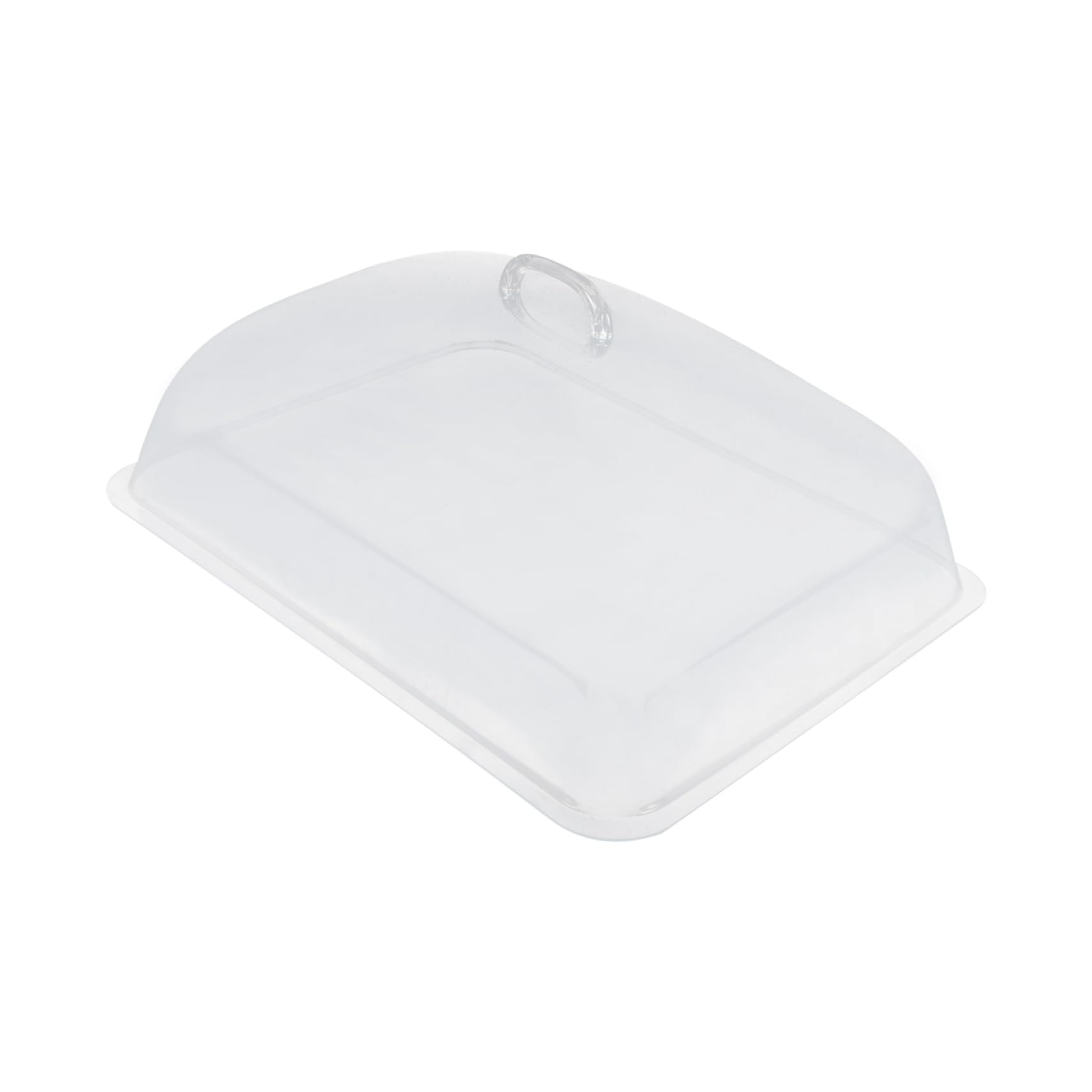 DECHOUS 1Pc Transparent Food Cover for Snacks Bread Cake Practical Protective Tray Lid Food Grade Safe Material Keeps Food Clean for Desserts