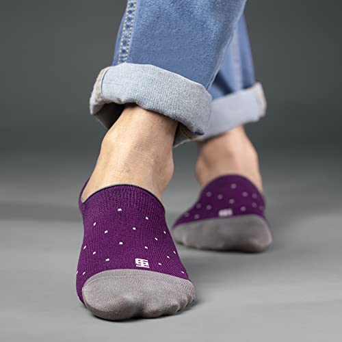 Image of SockSoho Premium Loafer Cotton Socks for MEN - (COLOR: Multicolor | Loafer Length | 7-12 UK Size)