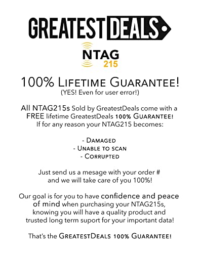 NTAG215 Pegatinas NFC de 25 mm para aplicaciones móviles Android e iOS 8
