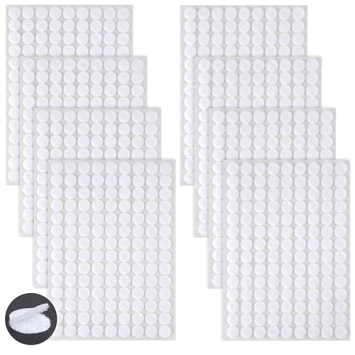 Image of Ainiv 504 Pairs Self-Adhesive Hook and Loop Dots, Double-Sided Adhesive Tape Stickers, Removable Adhesive Sticker Traceless, Waterproof DIY Stickers Crafts Dots Round Pads for Home School Office