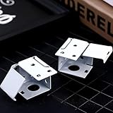 Set di staffe per binario per tende bianche, per montaggio interno o esterno, accessori di montaggio per tende da finestra, con supporto per copertura per binario terminale compatibile