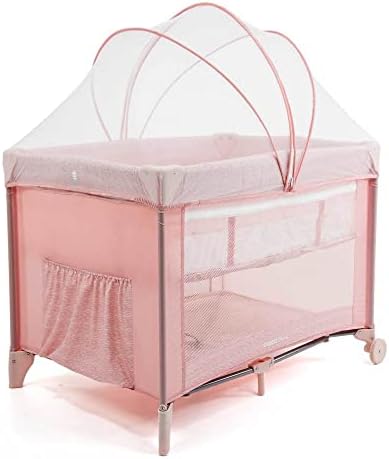 Cosco Kids, Berço Nanny, 0 a 18kg, Rosa Rajado