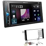 Pioneer DMH-A3300DAB 2-DIN Autoradio kompatibel mit Bluetooth Digitalradio DAB+ WebLink Spotify USB passend für Subaru XV ab 2012 Klavierlack schwarz
