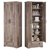 Decofy 70' Tall Storage Cabinets, Large Wood Storage Pantry Cabinet with 6 Adjustable...