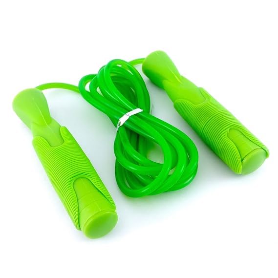 Fitness Skipping Rope with Anti-Slip Sponge Handle, Multicolour | 360° Ball Bearing, Ergonomic Handles, Lightweight & Portable, For Men & Women, Rubber Rope-image-25