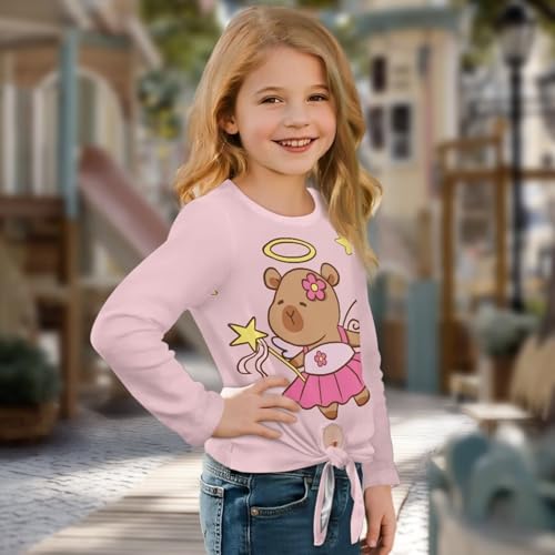 Back to School Shirts for Girls Long Sleeve Relax Fit T-Shirts Breathable Fall Pullover Tops Basic Tees3