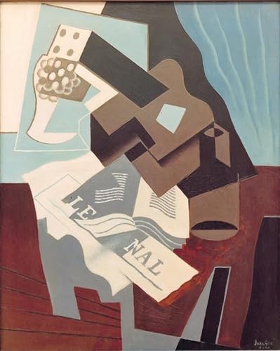 Toile Juan Gris Guitare Livre impression haute définition 60x90cm