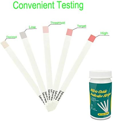 Nitric Oxide Test Strips [50strips]- Nitric Oxide Indicator Strips Work by Measuring The nitrites in Your Mouth to Indicate The Amount of Nitric Oxide in Your Body, get Results in just 10-15 Seconds…
