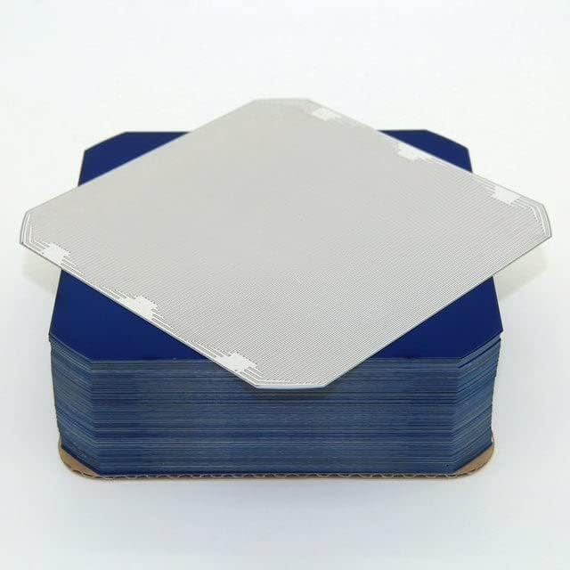 Flexible Solar Cells E60 C60 5x5 3.6W Monocrystalline Cells for DIY Panels (1, +2 Busbars Per Cell)