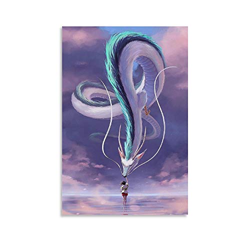 Haku El Viaje De Chihiro - Lienzo decorativo para pared y póster de 40 x 60 cm Cover