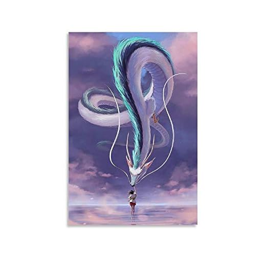 Haku El Viaje De Chihiro - Lienzo decorativo para pared y póster de 40 x 60 cm