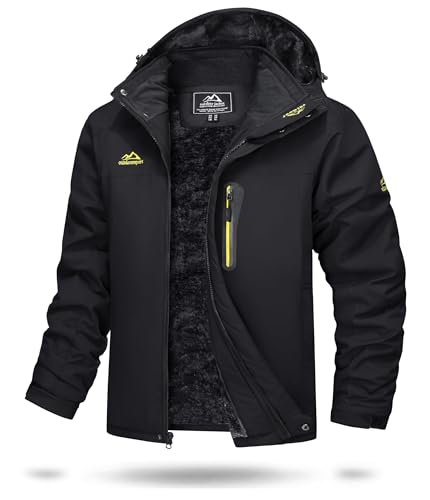 TACVASEN Herren Wasserdicht Winter Skijacke Warme Snowboardjacke...