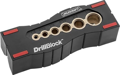 Milescraft 1312 Drill Block - Handheld Drilling Guide, Drill...